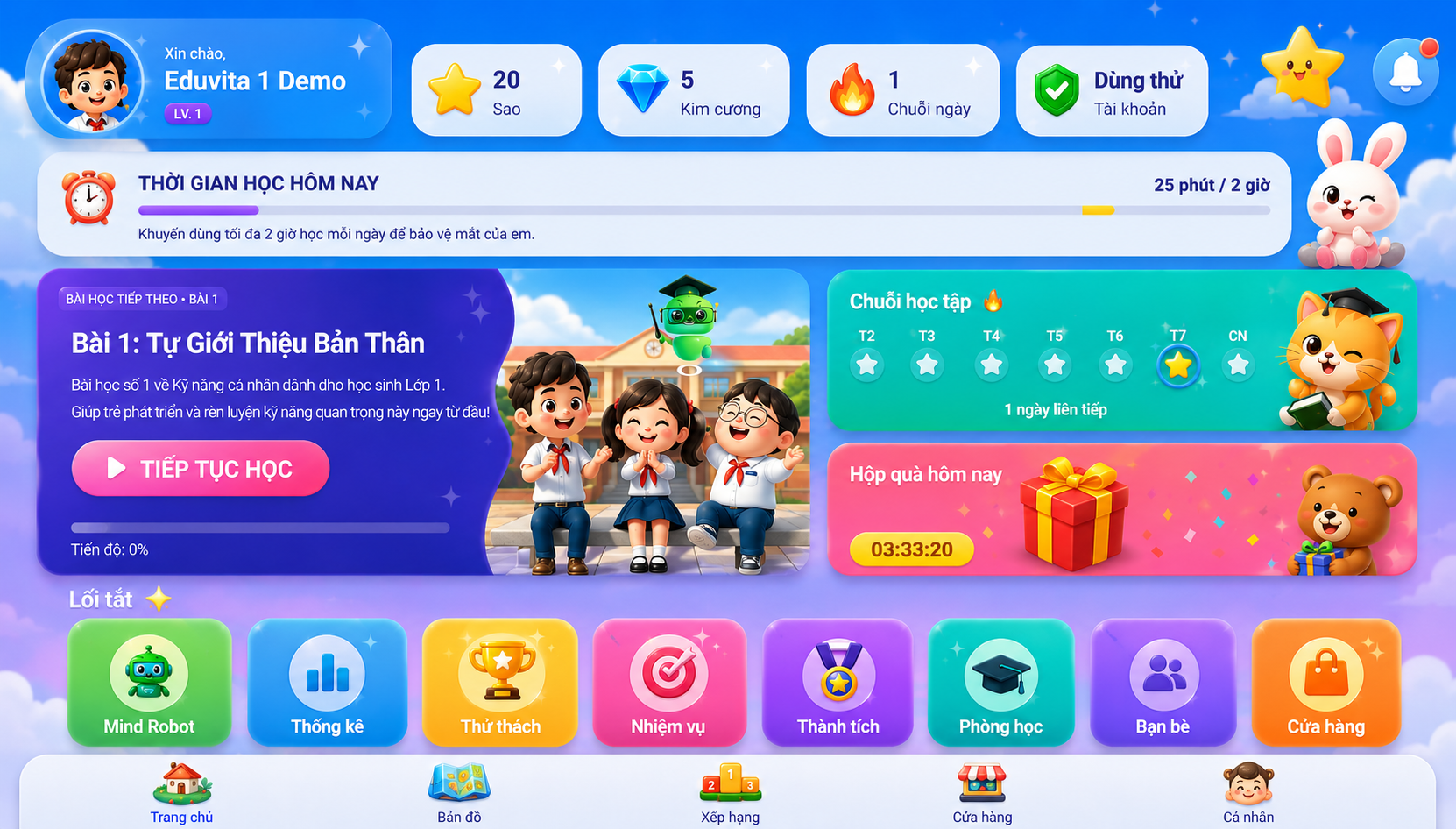 Eduvita Kids Web Interface